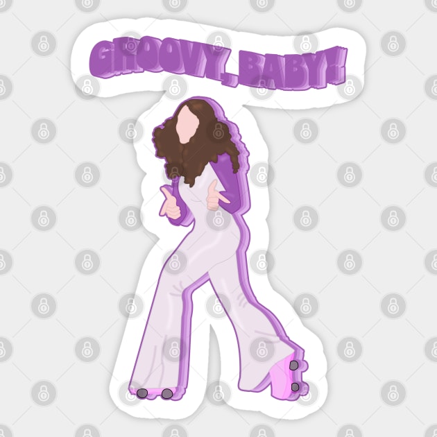 The Good Place Disco Janet Sticker by _kellyfurman